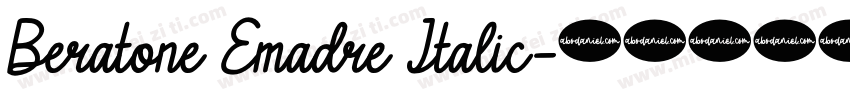 Beratone Emadre Italic字体转换